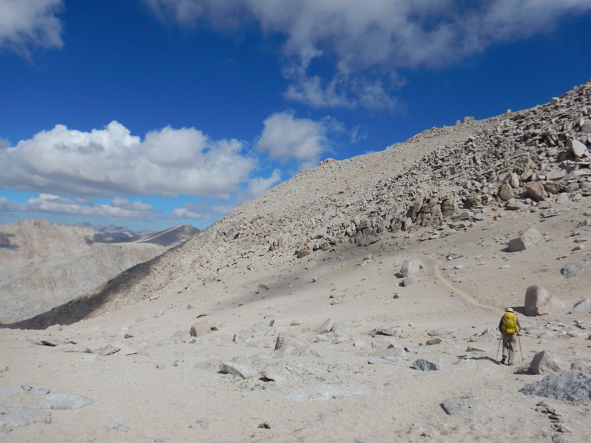 Heading up Langley's lunar like terrain
