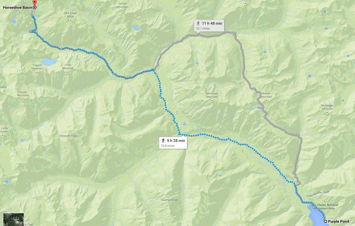Our Sunday plan to run/hike to Horseshoe Basin... Oh, just a few miles!